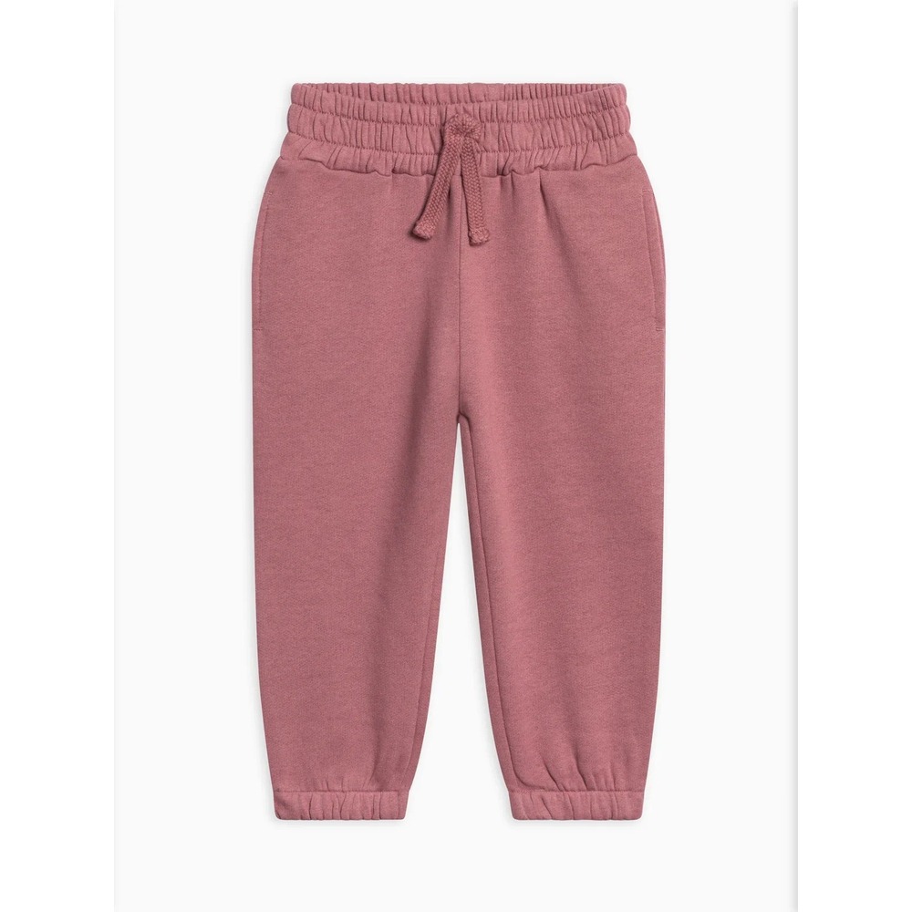 Kendi Sweatpants Size 18-24M Dusty Pink Fleece Drawstring Elastic Waistband